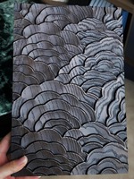 Panneau mural texturé sculpté imperméable pour restaurant, café, mur d'accentuation, revêtement mural intérieur