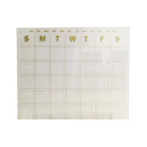 Moderne Perspex Muur Kalender Acryl Droge Wissen Kalender