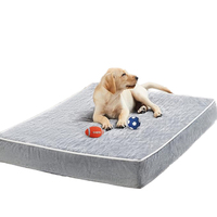 Lit orthopédique imperméable extra large pour chiens seniors, lavable, avec housse amovible et matelassage multi-aiguilles, pour cage
