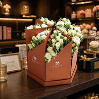 Boîte ronde en carton de luxe de haute qualité avec logo, boîte ronde pour fleurs, boîte ronde pour fleurs