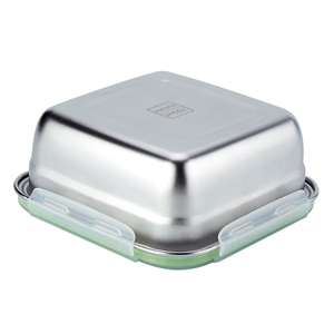 Hộp đựng thực phẩm hộp lưu trữ vuông Tủ đông 750ml chất lượng cao 304 thép không gỉ thực phẩm lưu trữ container - Product Image 5