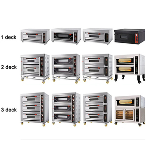 Four à pâtisserie électrique à haute capacité en acier inoxydable, 3 étages, 6 plateaux, avec commande par bouton, 19800W, pour boulangerie commerciale - Product Image 5