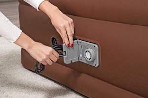 Bestway 69160/69161 Muebles de dormitorio Colchón de aire Queen con opción de comodidad incorporada + Bomba doble 2,03 m X 1,52 M X 51 cm - Product Image 4