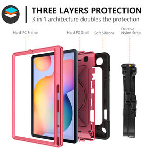 Étui antichoc durable pour <span class=keywords><strong>tablette</strong></span> de fournisseur chinois pour tablettes <span class=keywords><strong>Samsung</strong></span> P610 de <span class=keywords><strong>10</strong></span> <span class=keywords><strong>pouces</strong></span> avec support intégré et dragonne - Product Image 6