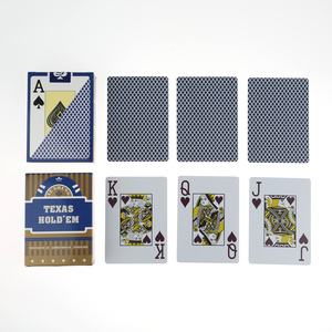 ไพ่พลาสติก PVC กันน้ำ ทนทาน ไพ่โป๊กเกอร์ Texas Hold'em แบบยืดหยุ่น รับทำโลโก้ส่วนตัว ชุดไพ่เกมส์สั่งทำได้ ขายส่ง - Product Image 2