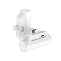 Chargeur portable Budi Mini Type-C haute capacité 3000mAh, batterie externe capsule compatible avec les téléphones 15, 16, 17, batterie Li-polymère 10W