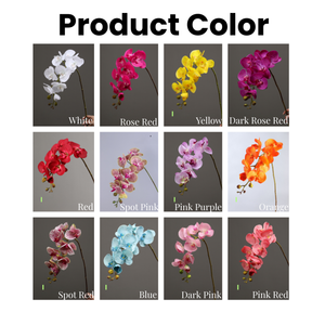 Latex d'<span class=keywords><strong>orchidée</strong></span> papillon artificielle de haute qualité Latex tactile réel plusieurs couleurs <span class=keywords><strong>orchidée</strong></span> Phalaenopsis pour la décoration de mariage à la maison - Product Image 2