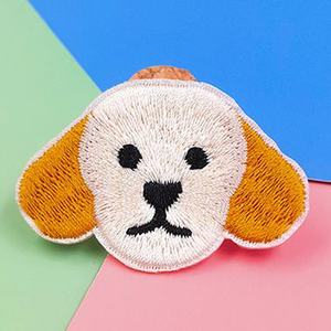 Bán buôn sản phẩm kích thước nhỏ vải động vật thêu vá dễ thương Mini Dog Puppy sắt trên thêu các bản vá lỗi cho pet trang phục - Product Image 2