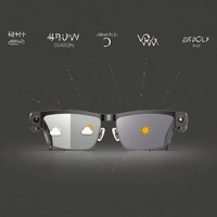 Lunettes Intelligentes 8MP Vidéo 1200P Musique IA Commande Vocale Tactile WiFi Traduction Chargement Magnétique