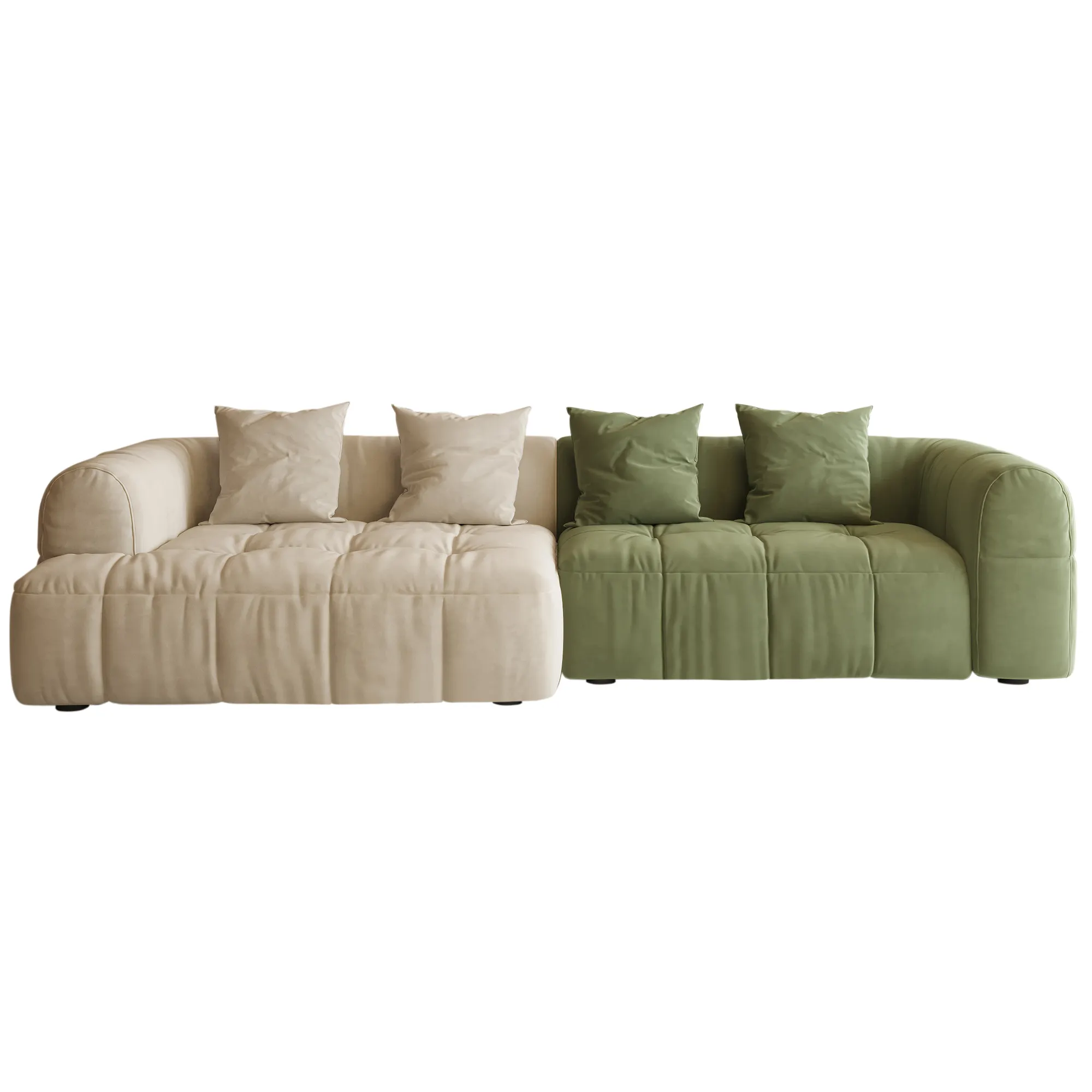 Mid-Century Modern Style Luxus hand gefertigte Wohnzimmer möbel Tufted Velvet Chesterfield Arm Sofa Set S1036