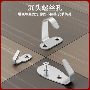 Creative Antler <b>Clothes</b> Hooks Aluminum Alloy Stainless Steel Modern Simple Design For Cabinets Wardrobes Entryways Bathroom - Product Image 4