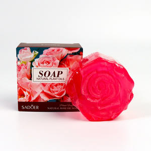 Jabón de Baño Multiusos de 100 g, Jabón Artesanal en Forma de Rosa para el Rostro, Refrescante, con Aroma de Aceites Esenciales de Lujo - Product Image 5