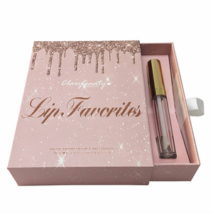 Wholesale luxury customized cardboard lipgloss lip glaze packaging box for cosmetics perfume lipstick boxes packaging cosmetic