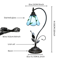   Lampes de table artistiques, lampe de chevet, décoration de chambre, luminaria en verre teinté pour la maison, chambre à coucher, table de chevet, luminaires de bureau