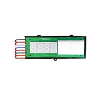 Interrupteur intelligent à double bouton tactile 12V 4A avec capteur LED pour miroir, variateur 3 modes, fonction anti-buée et affichage de l'heure/température IP22