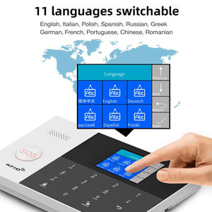 2.4 inch tuya Wifi GSM hệ thống báo động với máy dò chuyển động Cảm biến cửa RFID có dây còi báo động từ xa an ninh ngoài trời hệ thống báo động - Product Image 5