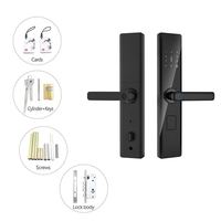 Serrure de Porte Intelligente Sécurité TUYA WIFI Électronique à Empreinte Digitale, Déverrouillage à Distance, Clé Carte Digitale Ttlock