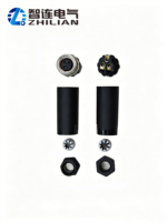 Connecteur d'assemblage droit étanche M8 mâle-femelle non blindé IP66 3 4 5 pôles pour l'automatisation industrielle