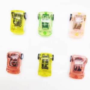 Venta al por mayor pequeños de plástico transparente Unisex Racing Car Toys Pull-Back Design para rango de edad 2 a 4 años para máquinas expendedoras - Product Image 1