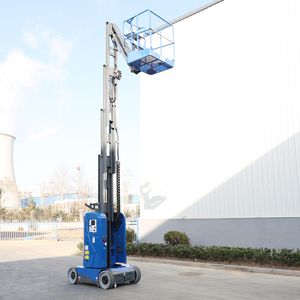 Simple and Safe <b>Vertical</b> Dual <b>Mast</b> High Stability Electric Aerial Work Aluminum Alloy <b>Lifting</b> Platform - Product Image 3