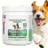 En stock : Probiotique premium pour chiens avec enzymes digestives pour la santé intestinale, soulage les gaz et la diarrhée, et soutient l'immunité