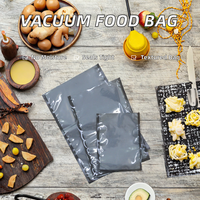Sacs sous vide noirs anti-humidité prêts à l'emploi avec surface gaufrée thermoscellable pour riz et autres aliments, utilisation au congélateur
