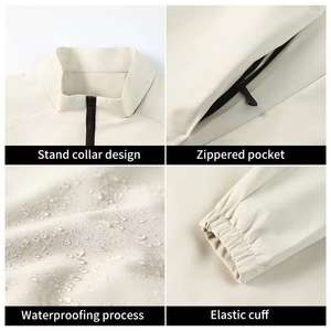 เสื้อแจ็คเก็ตขนแกะเคลือบคุณภาพสูงสำหรับผู้ชาย ใส่กลางแจ้งในฤดูหนาว มีโลโก้ด้านหน้า กันลม กันน้ำ - Product Image 3