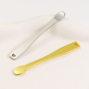 Di lusso Mini 6CM in lega di zinco spatola per la cura della pelle oro crema per il trucco per il viso cucchiaio cosmetico strumento di bellezza - Product Image 2