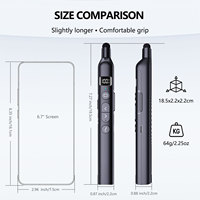 Télécommande de présentation sans fil N21 BLE 100m avec fonction de marquage d'écran pour réunions d'affaires et présentations en bureau