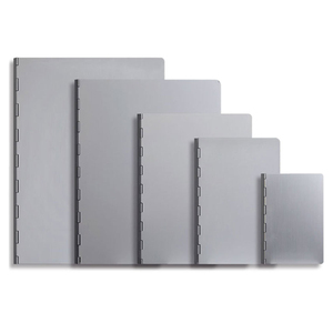 Classeur en aluminium A4 B5 A5 A6 A7 à feuilles mobiles, rechargeable, à anneaux ronds, pour bureau, en métal - Product Image 1