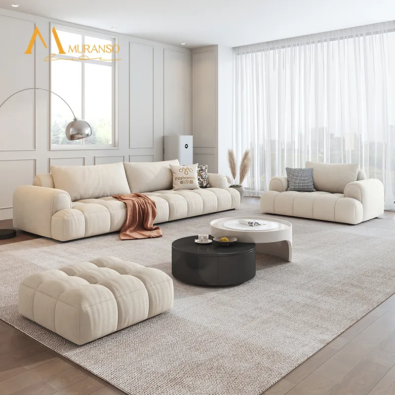 Canapé triple moderne de luxe avec ensemble de canapés réversibles pour salon bureau appartement canapés minimalistes