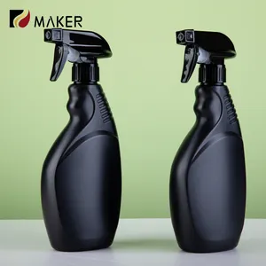 Flacone Spray con innesco a vuoto in plastica nera opaca in HDPE, Mini spruzzatore di alcol, spruzzatore di nebulizzazione Fine