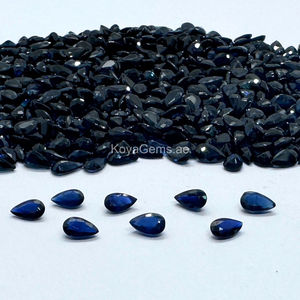 ไพลินสีฟ้าลูกแพร์ที่มีพลอยรูปลูกแพร์หลวมธรรมชาติได้รับการรับรองหลายขนาดขายส่งไพลินจำนวนมาก - Product Image 5