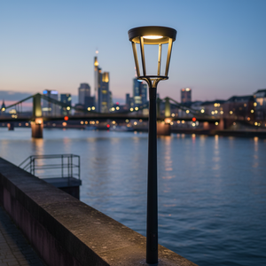 Farol de Jardín Cilíndrico de Cuatro Brazos, Iluminación Exterior, Luminaria Urbana, Iluminación de Parques, Iluminación de Áreas Públicas - Product Image 3