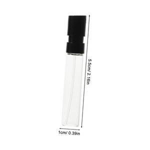 Mini Travel Perfume Atomizer 1ml 1.5ml 2ml 2.5ml Glass Perfume Sample Vials Bottle <b>Oil</b> Perfume Tester Screen Printing Reed - Product Image 2
