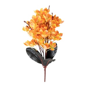 Ramo de Flores Artificiales de Seda de Estilo Chino Inspirado en el Zen, Plantas Verdes para Decorar Muebles de TV, Ideal para Cumpleaños - Product Image 1