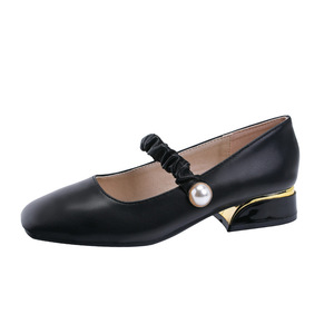 Scarpe Mary Jane retrò eleganti da donna, scarpe da ballo con tacco basso, scarpe slip-on da donna, <span class=keywords><strong>stile</strong></span> fata, sandali da passeggio, nuove. - Product Image 1