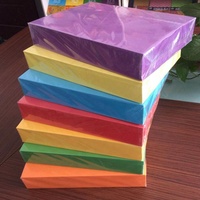 70-250gsm A3 A4 45 couleurs assorties couleurs blanches pâte de bois noir couleur papier pliant papier carton de couleur pour l'artisanat