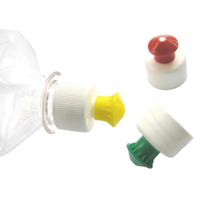 Tapa de Cierre a Presión de Alta Calidad de 28 mm con Banda de Seguridad para Botellas de Detergente, Jabón, Bebidas y Líquidos - Product Image 1