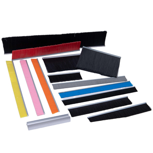High Quality Escalator Aluminum Safety Rain-proof Dust-proof Bottom <strong>Seal</strong> <strong>Brush</strong> Plastic Bristle <strong>Strip</strong> <strong>Brush</strong> manufacturer - Product Image 1
