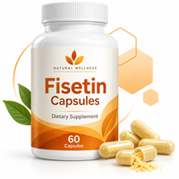 Capsules de Fisetin Fournisseur Fabricant 60 Comprimés Complément Alimentaire pour le Bien-être Cellulaire et le Soutien d'un Mode de Vie Équilibré OEM ODM
