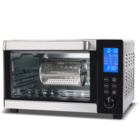 Großhandel 45L Konvektion mit großer Kapazität und Rotis serie Elektro ofen Edelstahl Gewerbliche Küche Toaster Kuchen Backofen