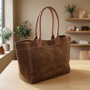 Bolsos de Mano de Moda para Mujer en Tendencia, de Cuero Genuino, con Cierre, Correa Cruzada, Gran Capacidad 3L+, Impermeables y Ligeros - Product Image 3