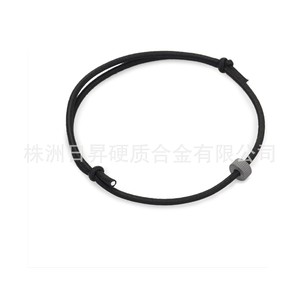Tungsten Carbide Bracelet <b>Black</b> Screw Shape Unisex Fashion <b>String</b> Bracelet For Men Women Jewelry Wholesale - Product Image 3