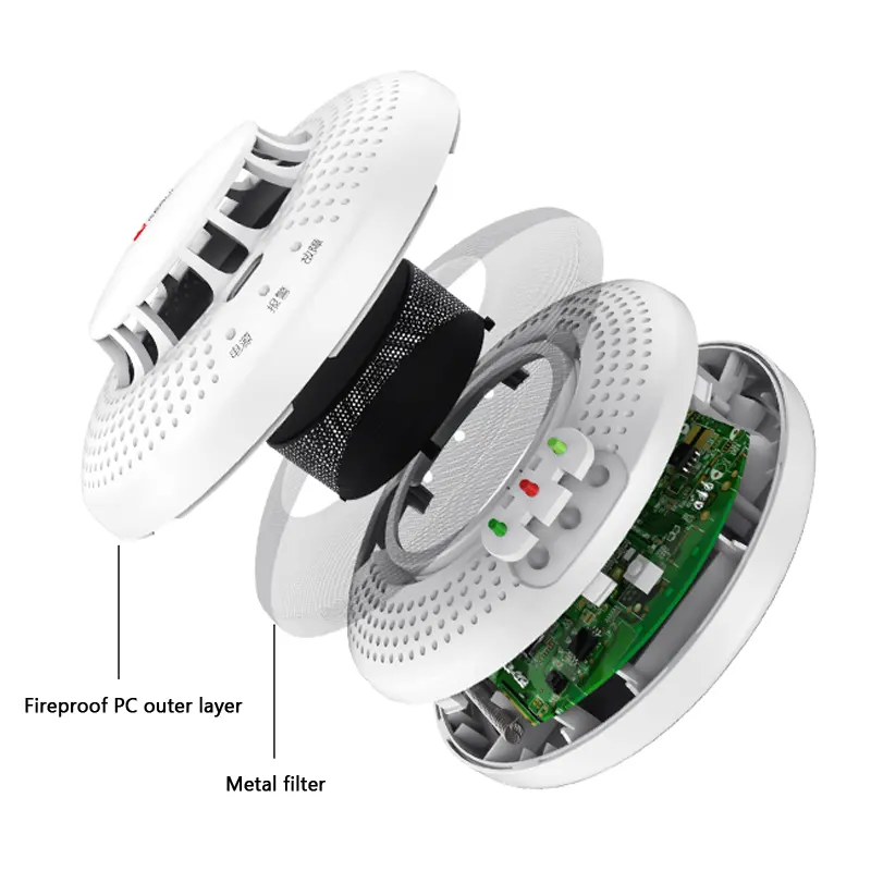 Corina Draadloze Gsm Fire Detector Standalone Rookmelder Met Wifi Rookmelder Detector