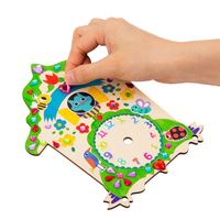 Kit de Manualidades de Reloj de Madera para Niños, Diseño 2024, Juego de Arte de Reloj Cuco, Juguetes de Pintura para Niños