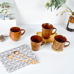 Taza de Té Japonesa Hecha a Mano de Madera de Azufaifo Natural, Taza Pequeña de Madera para Ceremonia del Té, Ritual de <span class=keywords><strong>Cacao</strong></span> y Degustación de Bebidas - Product Image 2