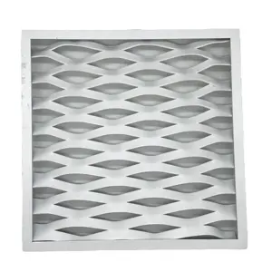 Заводская оптовая продажа алюминиевая Расширенная металлическая подвесная потолочная сетчатая панель для внутренней отделки