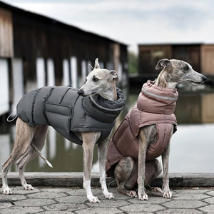 Yeni lüks kış Pet giysi su geçirmez yüksek boyun köpek aşağı ceket büyük köpek Pet yastıklı ceket - Product Image 2