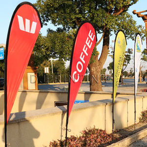 Bandera Publicitaria Personalizada en Forma de Lágrima, Impresión a <span class=keywords><strong>Doble</strong></span> Cara, con su Propio Logotipo/Diseño/Texto, Banderas Comerciales para Interiores y Exteriores, Playa - Product Image 2